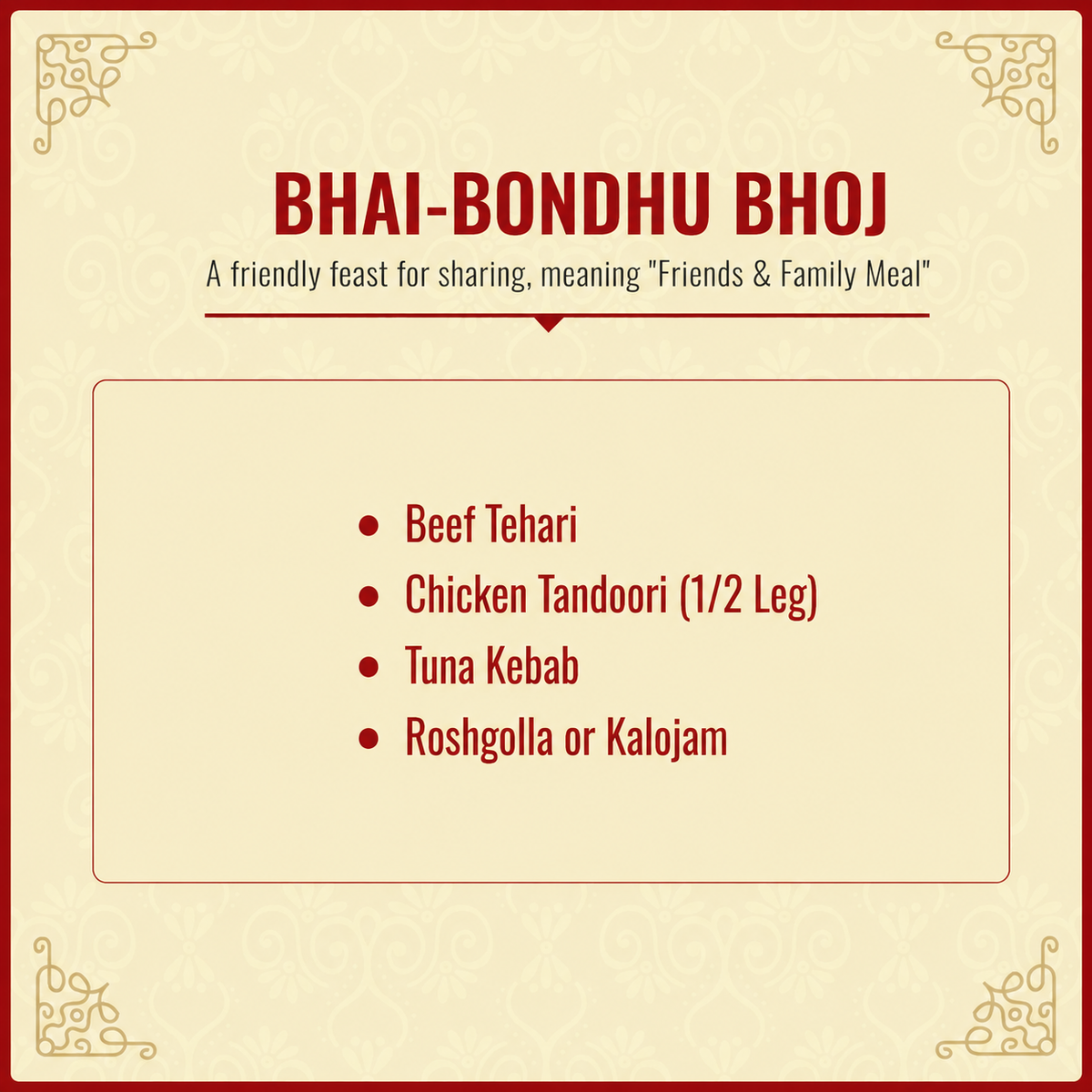 BHAI BONDHU BHOJ