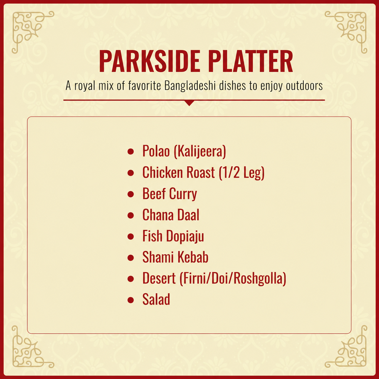 PARKSIDE PLATTER